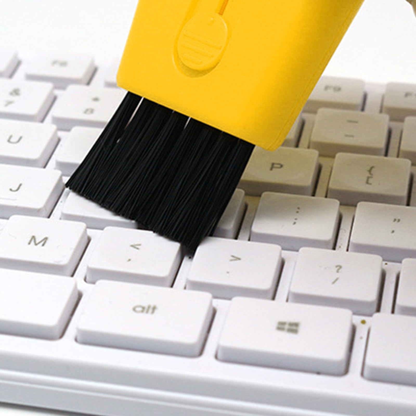 キーボードダスター ホームクリーニングブラシ ブラック 1個 クリーニングブラシ 6点セット 掃除ブラシ 静電気除去 埃 ほこり